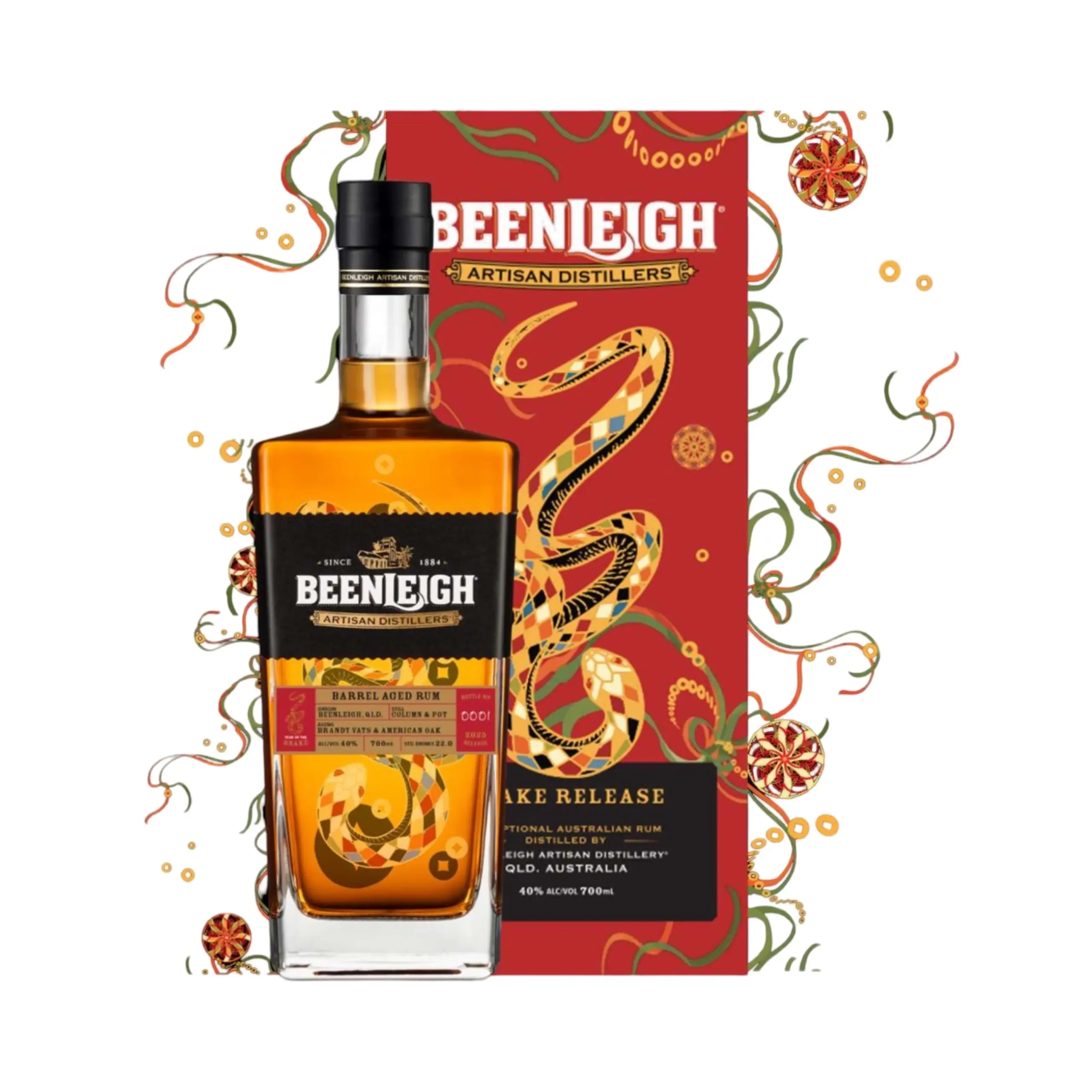 Beenleigh Year Of The Snake 2025 Limited Edition Rum 700ml - Alcohol