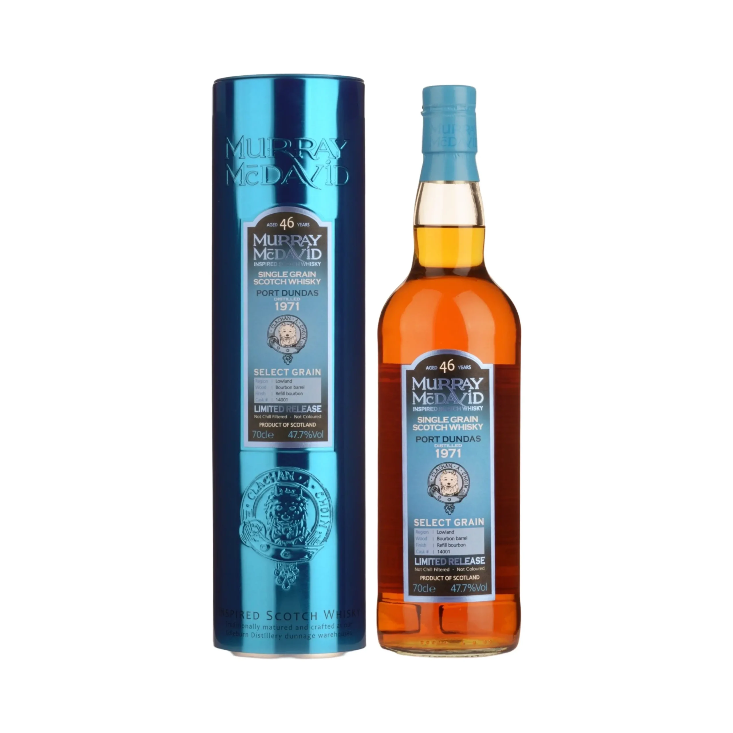 1971 Murray McDavid Port Dundas 46 Year Old Cask Strength Single Grain Scotch Whisky 700ml - Alcohol