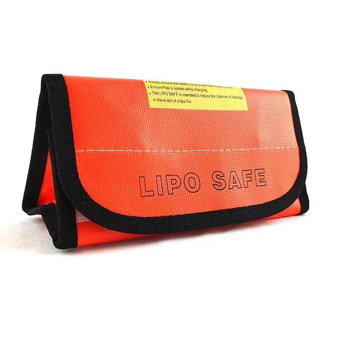 Orange Color 60mm 75mm 185mm Glass Fiber LiPo Bag - Electronics