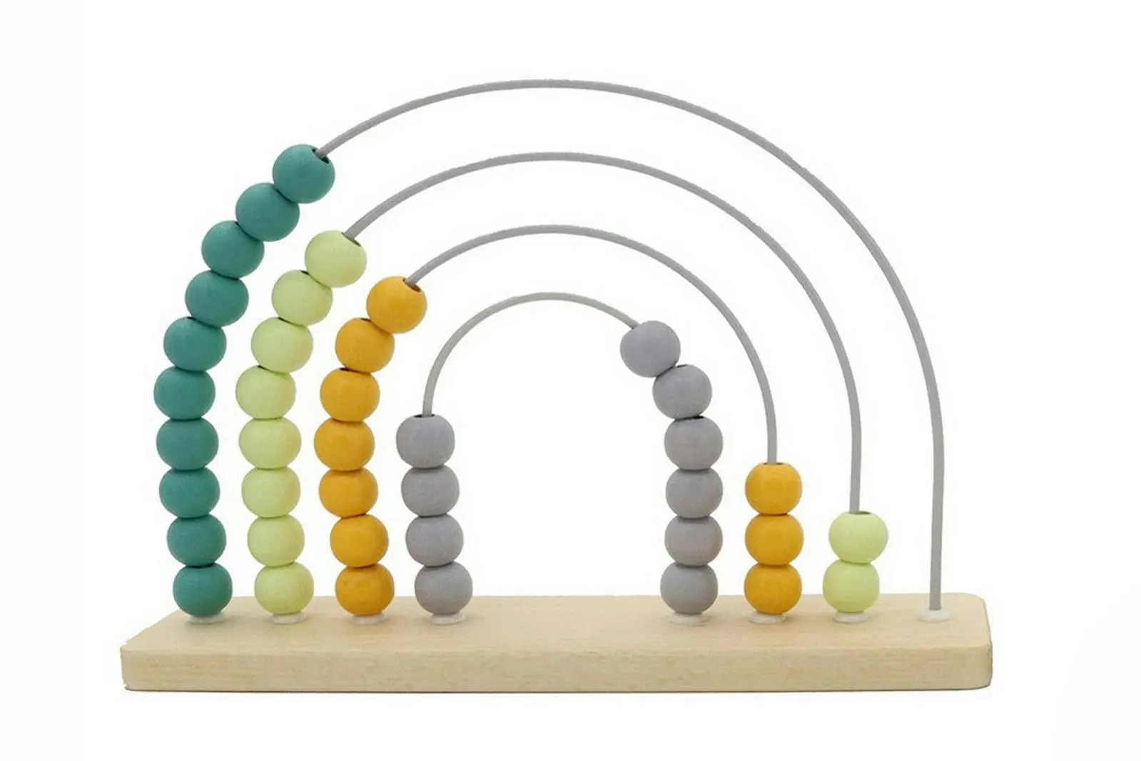 Kaper Kidz Calm & Breezy Rainbow Abacus Olive Children's/Kids Play Toy 18m + - Toys & Games