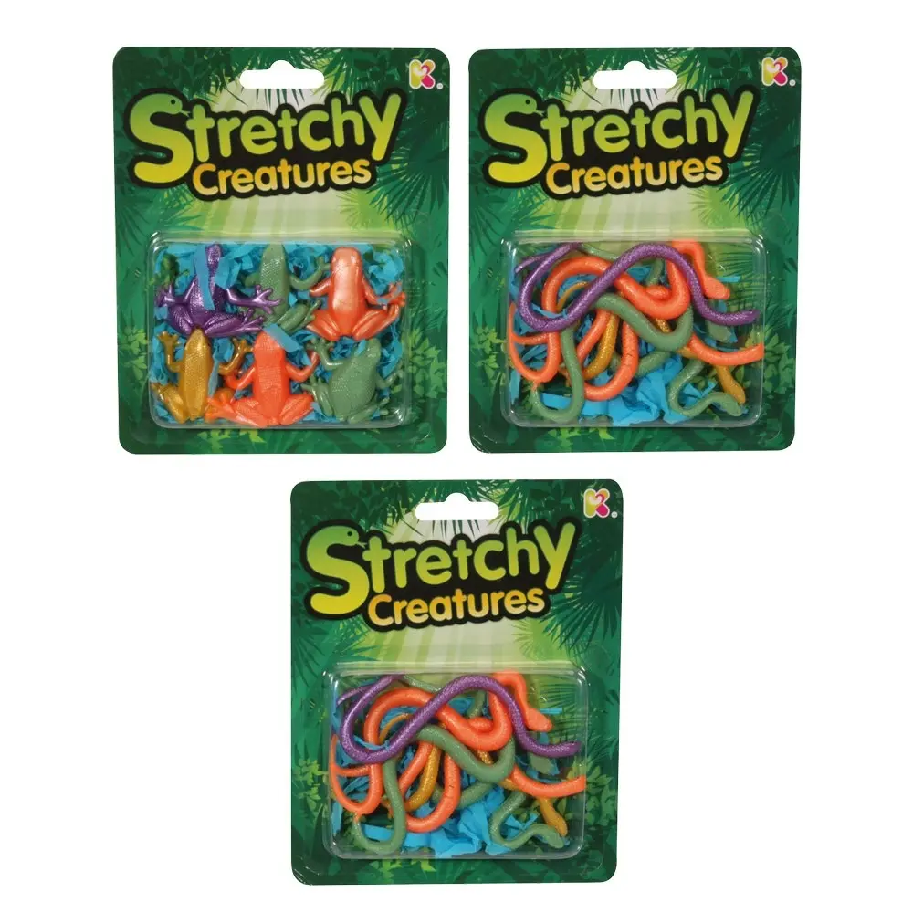 3x Fumfings Animal Stretchy Creatures 16cm Collectibles Prank Toy Kids 3y+ Asst - Toys & Games