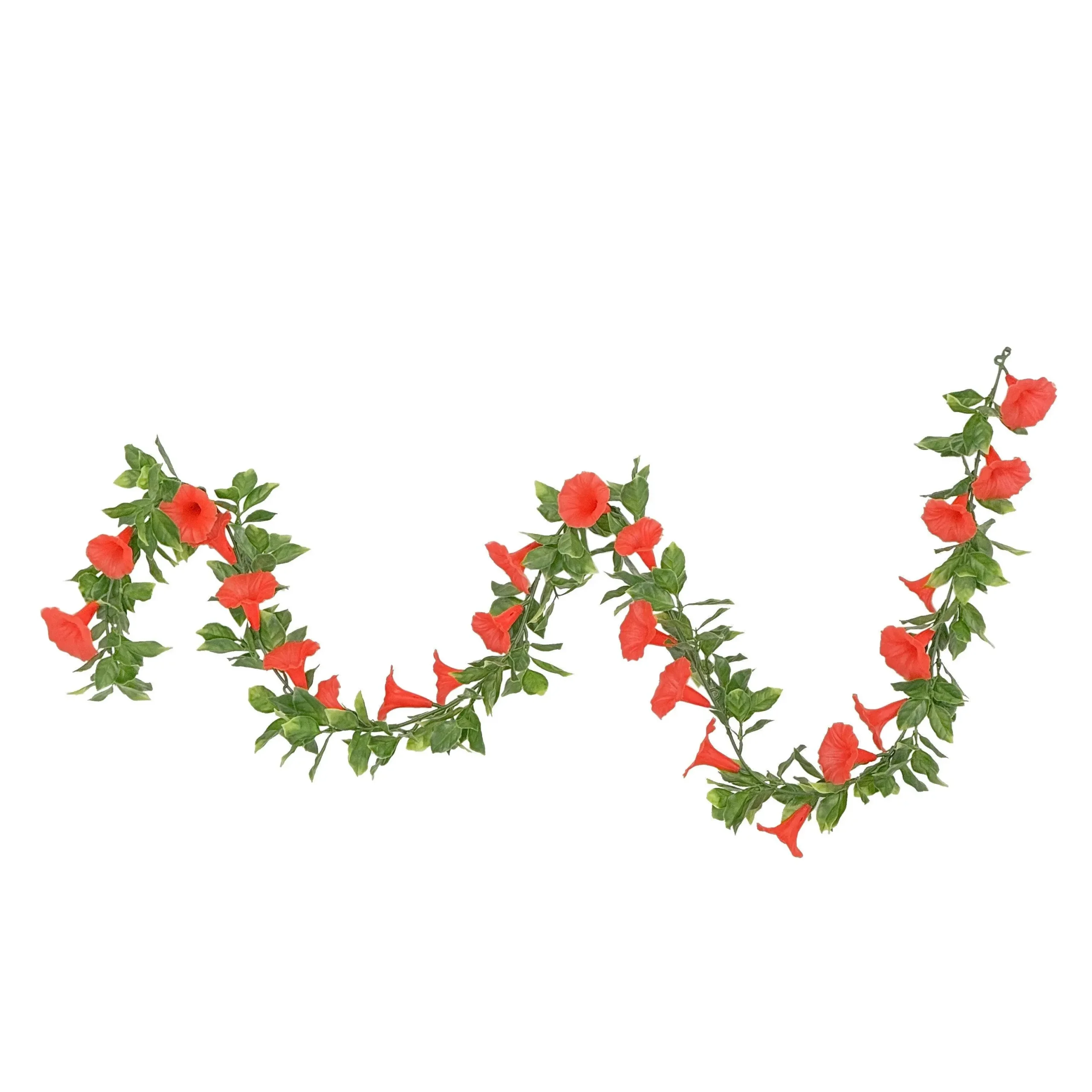 Artificial Petunia Garland (UV Treated) - Red 160cm