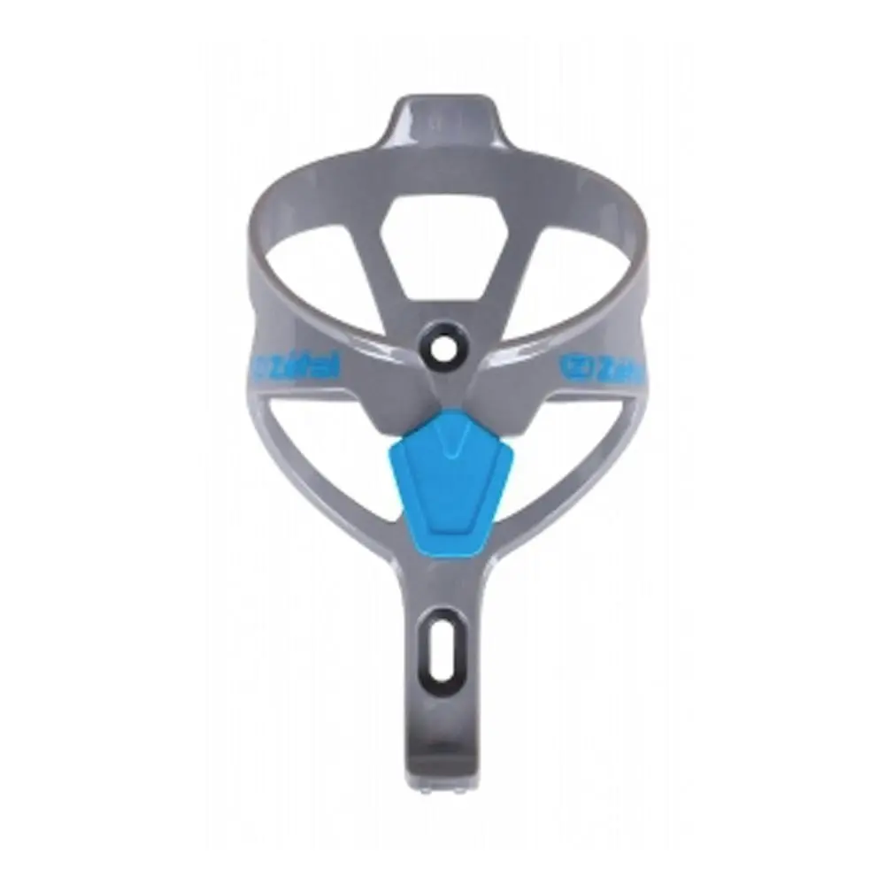Zefal Pulse A2 Resin Bicycle Bottle Cage Cycling Drink Holder Grey Cyan 20cm - Sports & Outdoor