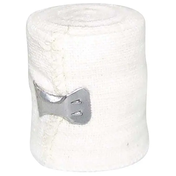Universal Crepe Bandage 2.5cm x 2.3m Unstretched 4.5m Stretched Bleached White 12 Pack - Health