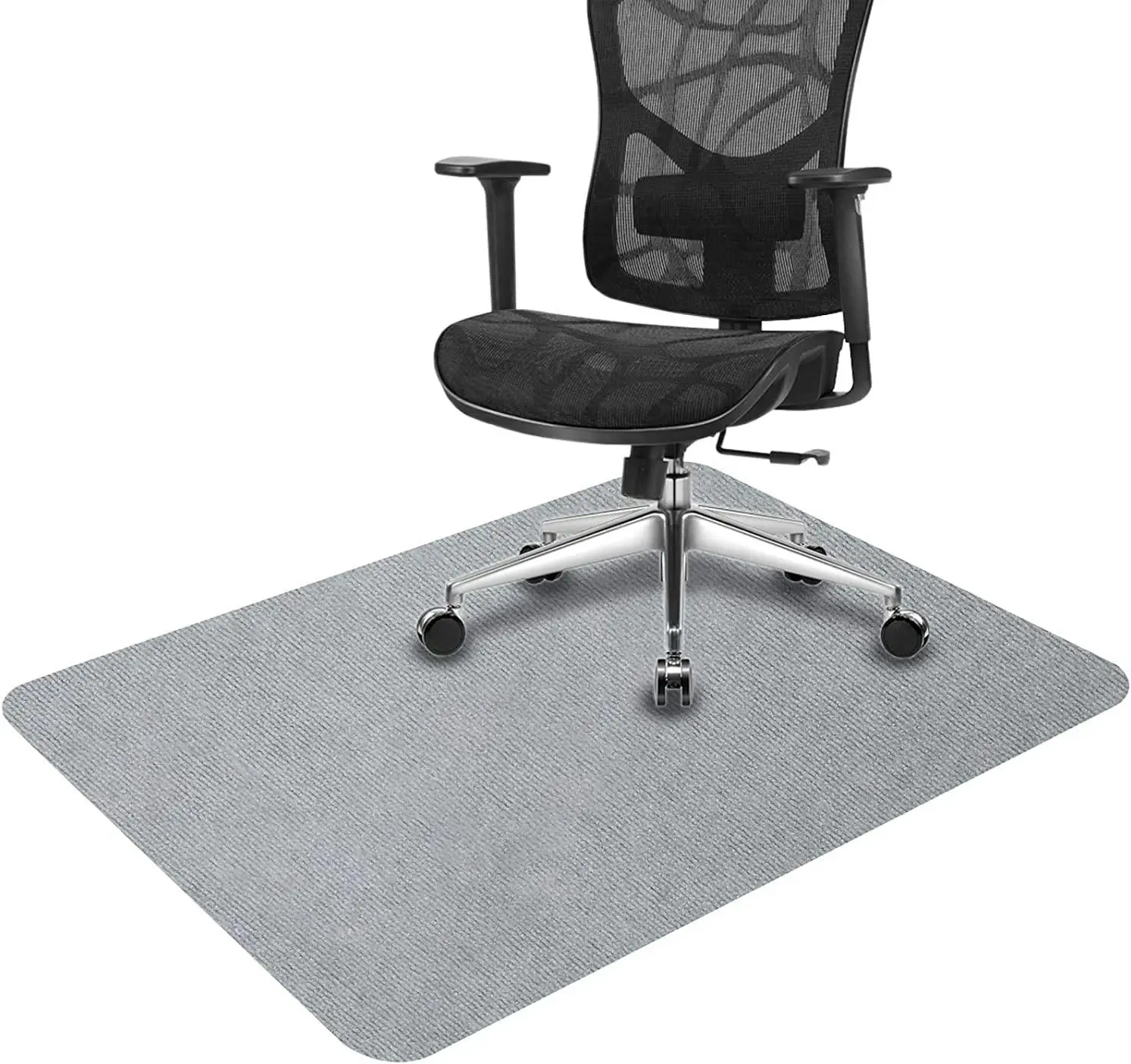 Chair Mat for Rolling Chair,90x140cm, Folded Package (Grey) - Home & Garden