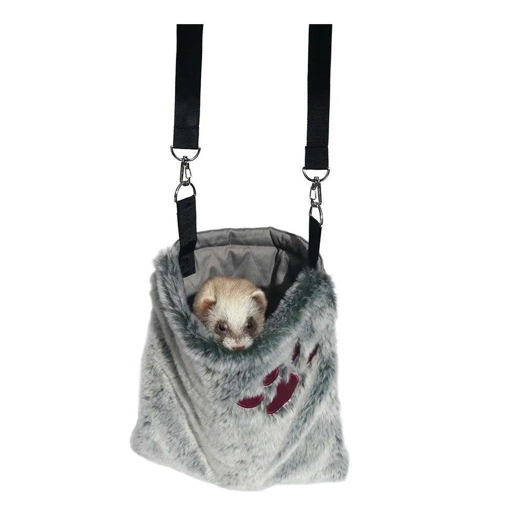 Rosewood Snoozing & Carrying 26x29cm Quilted Polycotton Ferret Sleeping Bag Grey - Pets