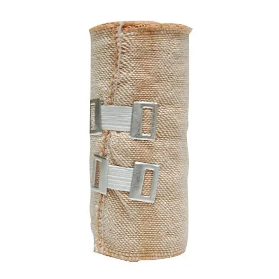 Universal Crepe Bandage 10cm x 2.3m Unstretched 4.5m Stretched Brown 12 Pack - Health