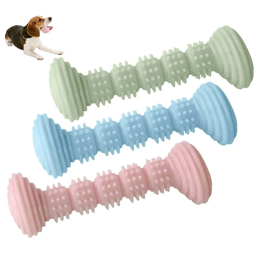 3 Pack Pet Dumbbell Teeth Cleaning Molar Rod Dogs Interactive Training Toy - Pets