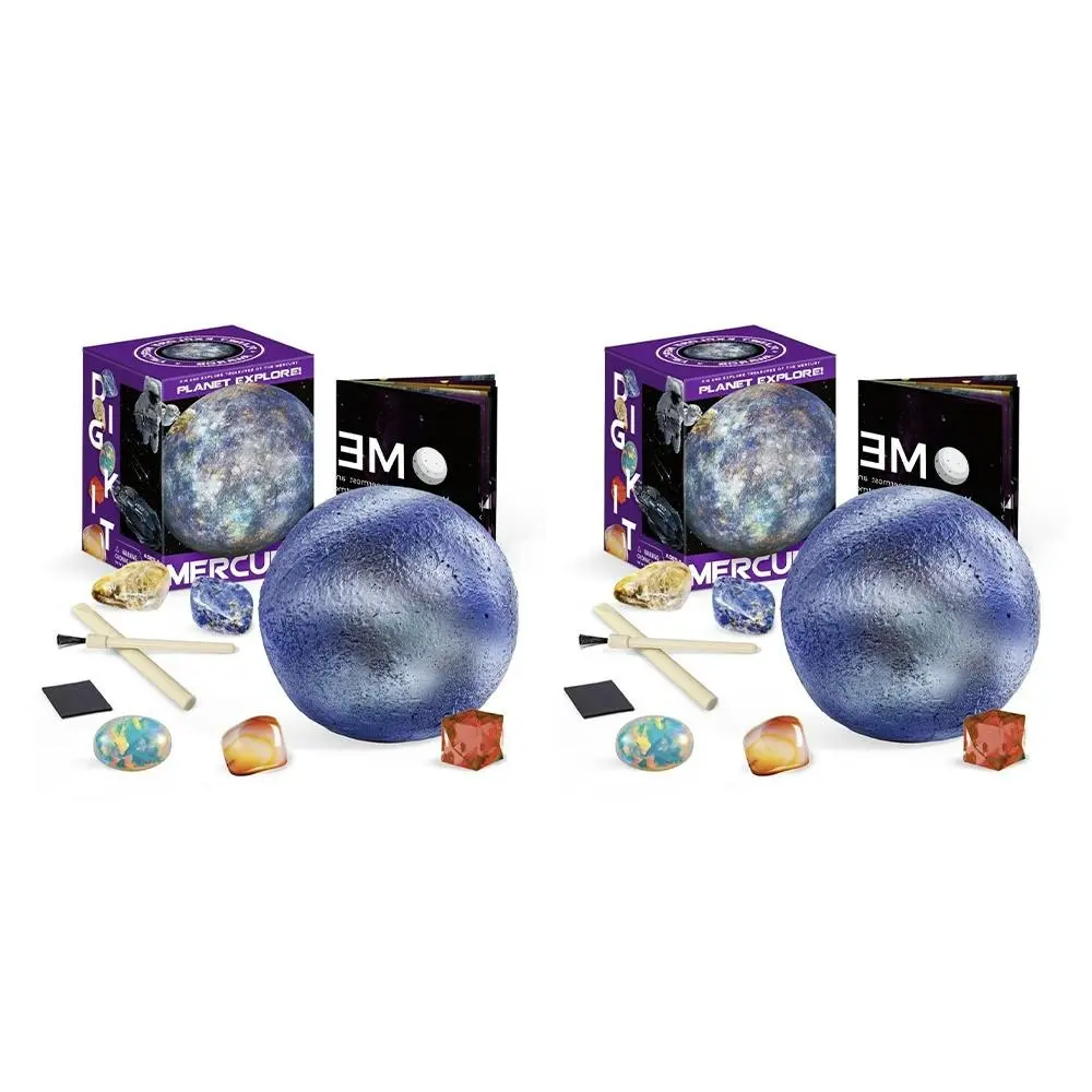 2PK Kaper Kidz Planet Xplore Mecury Dig Excavation Childrens Science Kit 6y+ - Toys & Games