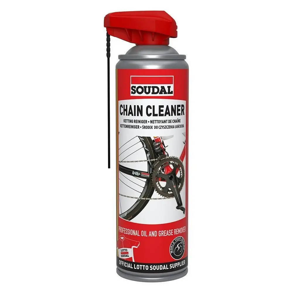 Soudal Bike/Bicycle Chain Dirt/Mud Cleaner/Cleaning Remover Spray Can 500ml - Sports & Outdoor