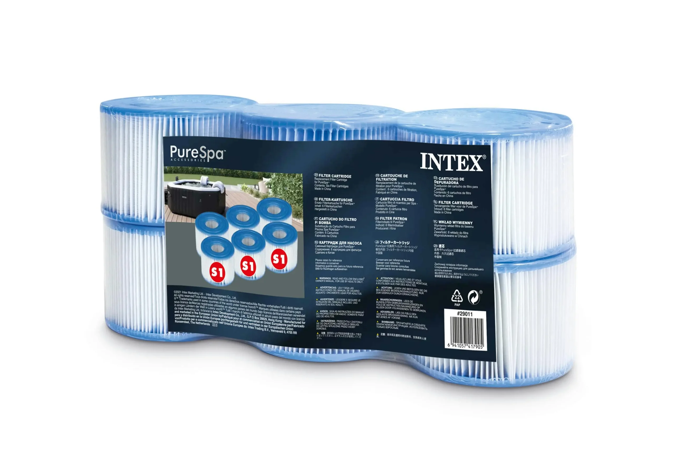Intex Spa S2 Replacement Filter Cartridges 2 Pack 29012 - Home & Garden