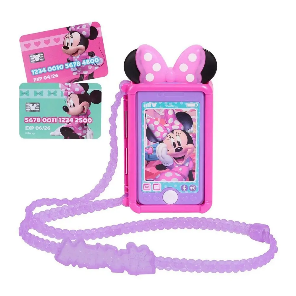 Disney Junior Minnie Mouse Chat With Me Cell Phone Set Kids 3y+ Cellphone Toy - Toys & Games