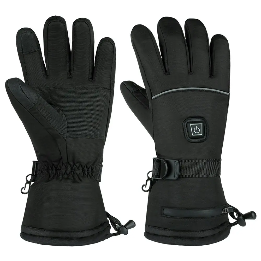 1 pair Windproof Waterproof Heated Gloves Cycling Skiing Gloves warm gloves-XL