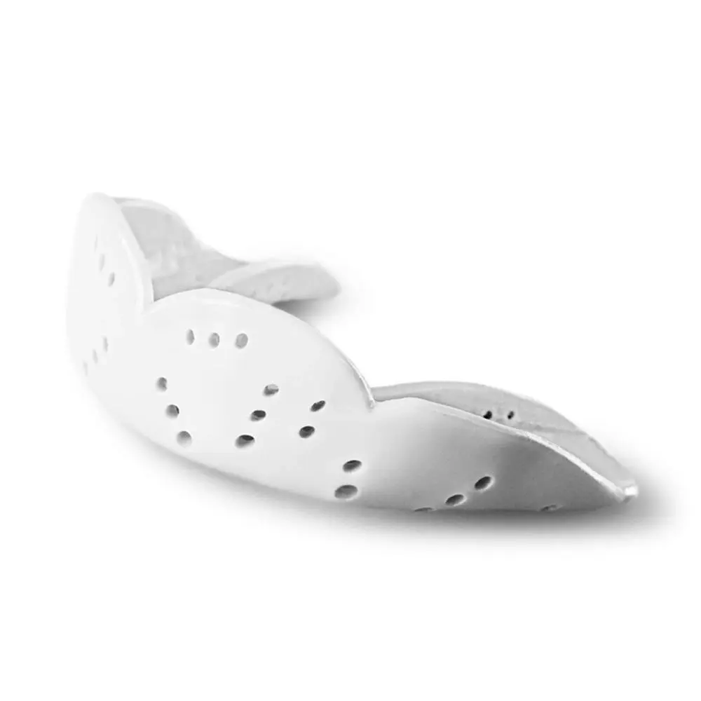 Sisu Aero Large Mouth Guard Sports Teeth Protector Kids/Child 7y+ Snow White - Sports & Outdoor