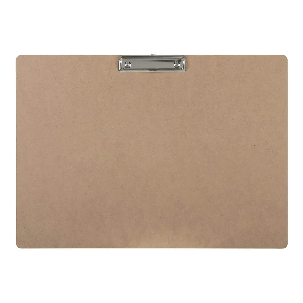 Marbig Masonite A3 Clipboard w/ Small Clip Landscape Writing File Hardboard - Office