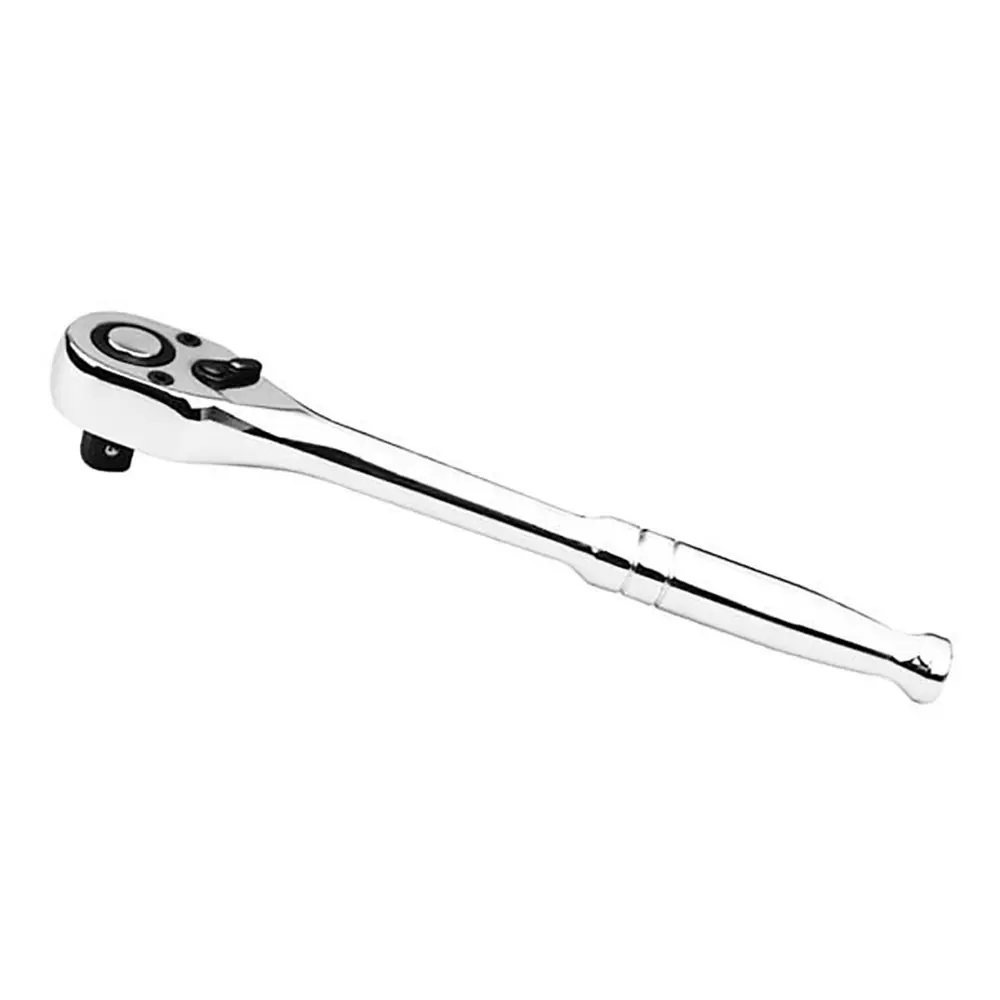 Ampro T29825 3/8in Drive Quick Release Ratchet/Socket Spanner Tool 180mm Chrome - Hardware