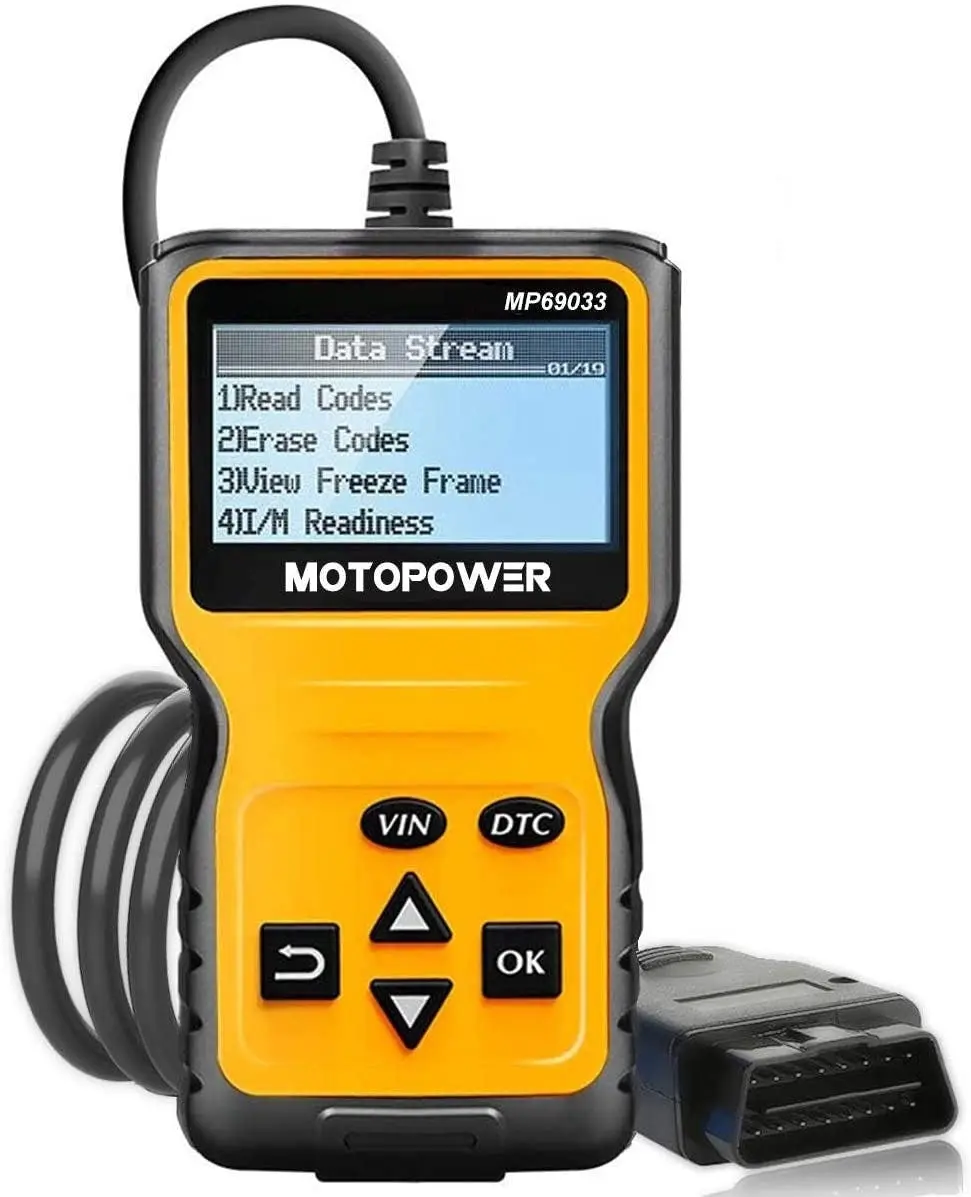 MOTOPOWER MP69033 Car OBD2 Scanner Code Reader Engine Fault Code Reader Scanner CAN Diagnostic Scan Tool for All OBD II Protocol Cars Since 1996, Yell - Automotive
