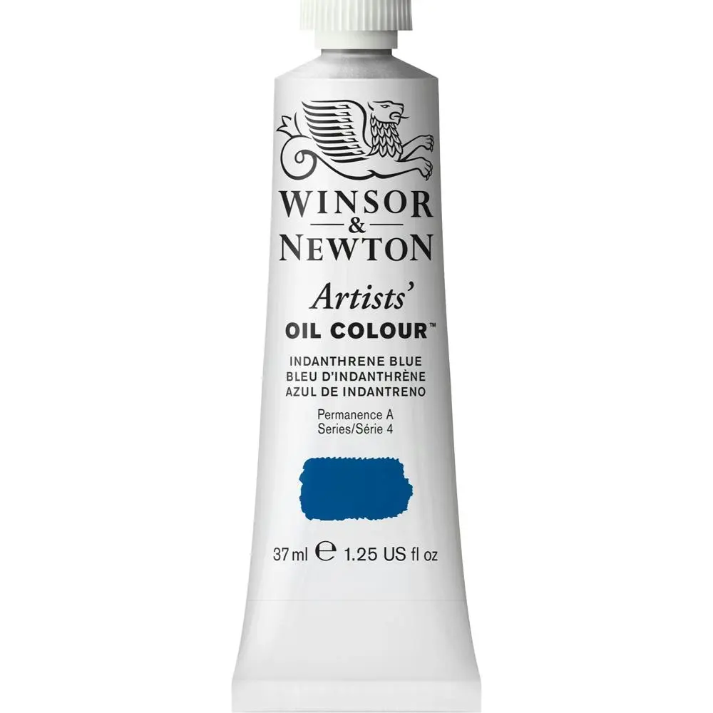 Winsor & Newton Artists Oil Colour 37ml Art Paint Tube Indanthrene Blue Series 4 - Hobbies