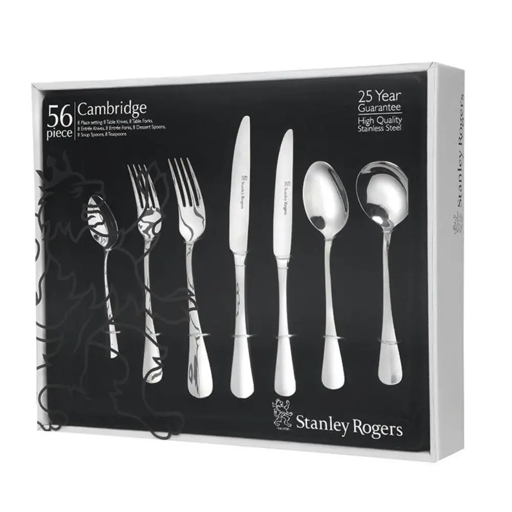 Stanley Rogers 56 Piece Cambridge Stainless Steel Cutlery Set 56pc - Kitchenware - Save up to 70%