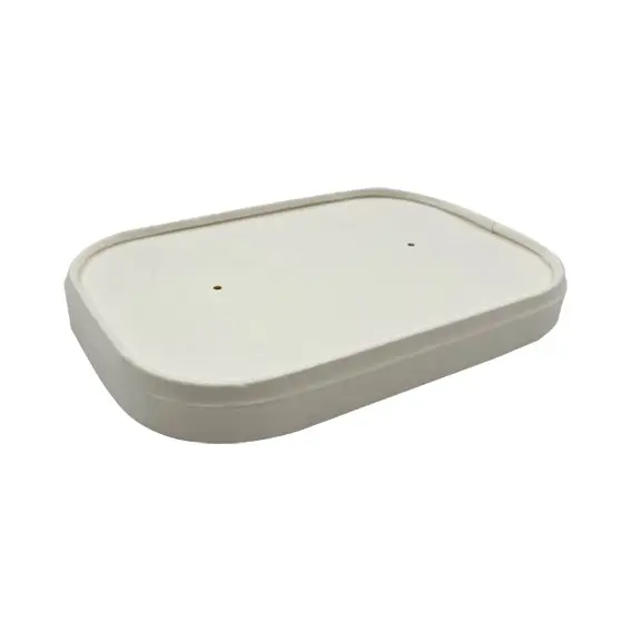 LivEco Rectangular Paper Take Away Container Lid Paper 300 Carton - Home & Garden