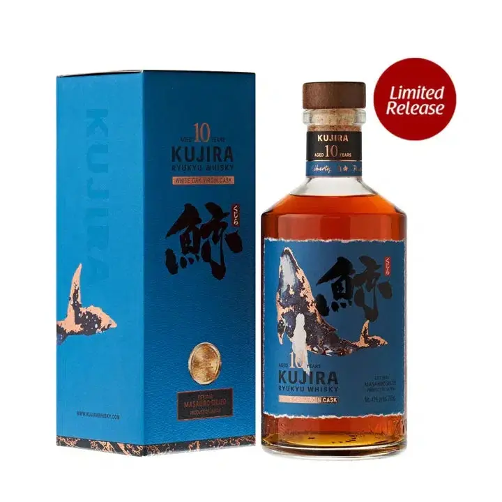 KUJIRA Ryukyu Whisky 10 Years Old White Oak Virgin Cask 700ml - Alcohol