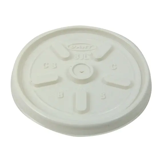 Livingstone Lids for 8oz Foam Cups Vented White 1000 Carton - Home & Garden