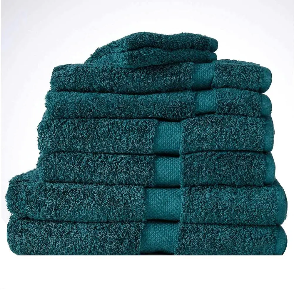 8pc Canningvale Royal Splendour Home Decor Bathroom Towel Set Azzurrite Teal - Best Selling Linen & Towels - From $20
