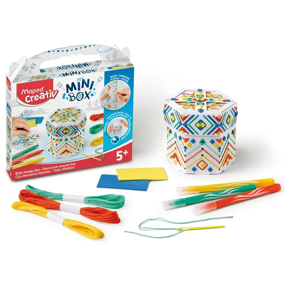 Maped Mini Box Decorative Weaved Box Kids Activity 5y+ Children Art/Craft Toy - Hobbies