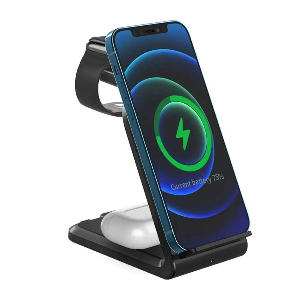 3 In 1 Wireless Charger Fast Charging Station Multifunctional Charging Holder - Electronics
