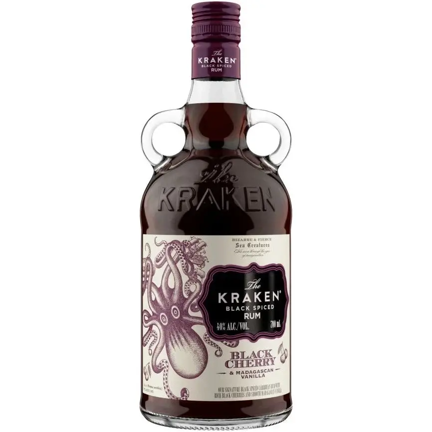 Kraken Black Cherry Vanilla & Madagascan Vanilla Rum 700ml - Alcohol