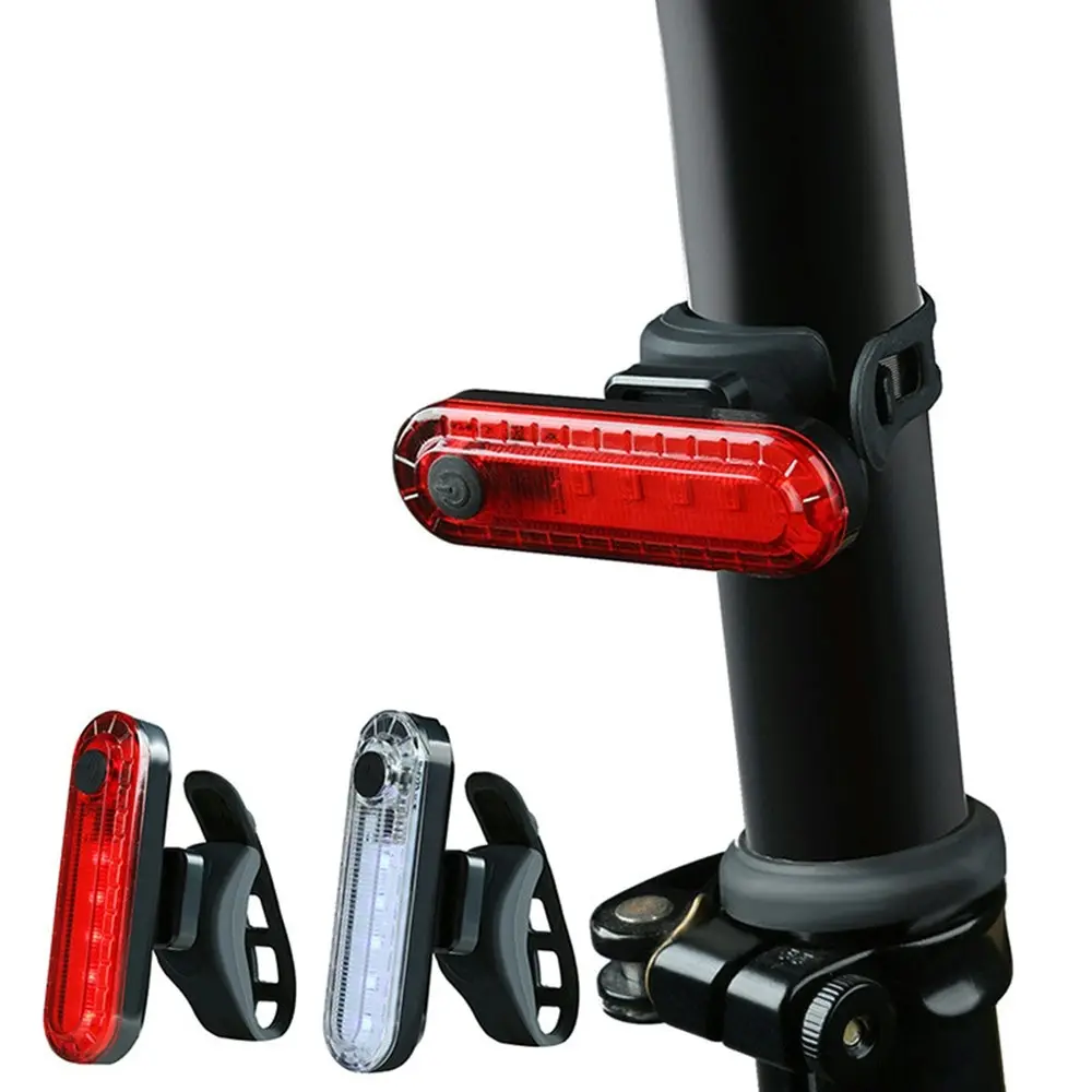 2 Pack Highlight Waterproof USB Charging Bicycle Taillight - Sports & Outdoor