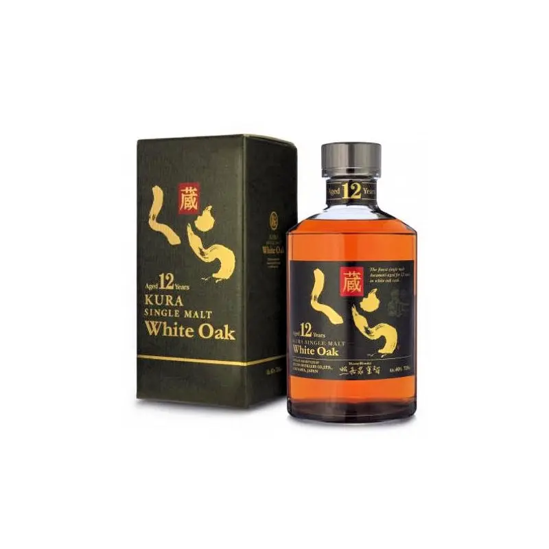 Kura White Oak Japanese Single Malt 12 Years Old 720ml - Alcohol