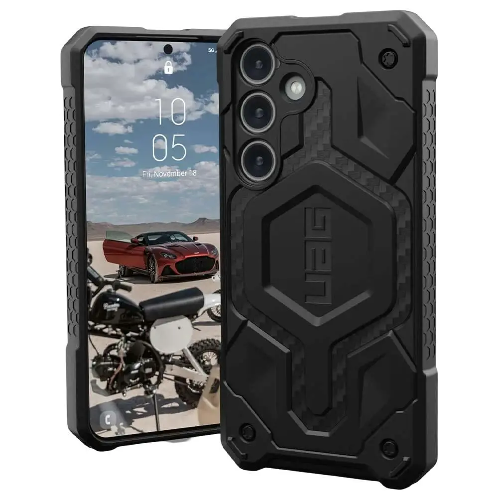UAG Monarch Pro Magnetic Case (Suits Galaxy S24) - Carbon Fiber