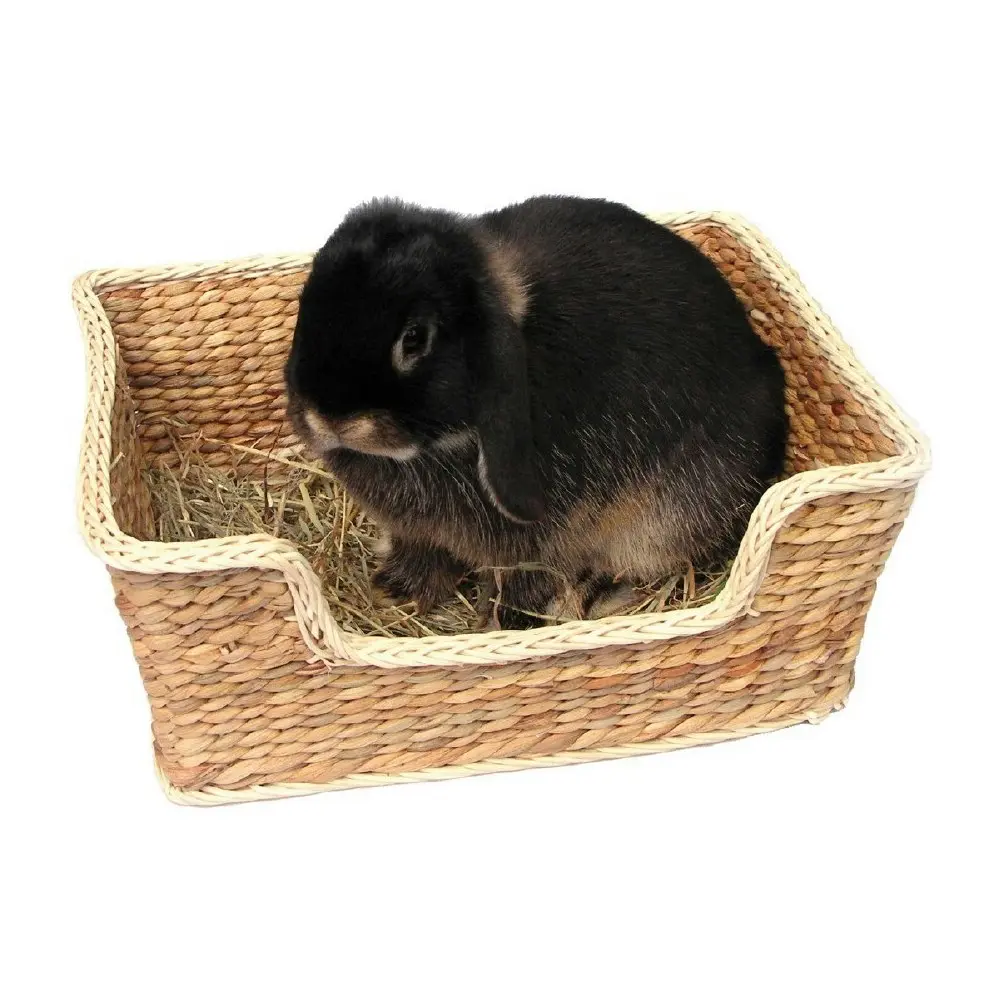 Rosewood 33x26cm Chill N Snooze Rabbit/Ferret Sleeper Small Pet Bed Natural - Pets