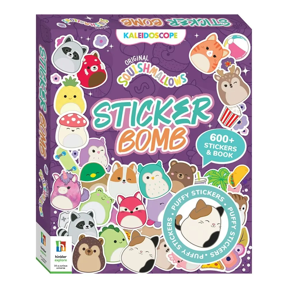 Kaleidoscope Sticker Bomb Squish Mallows Kids/Children Learning Activity Book - Hobbies