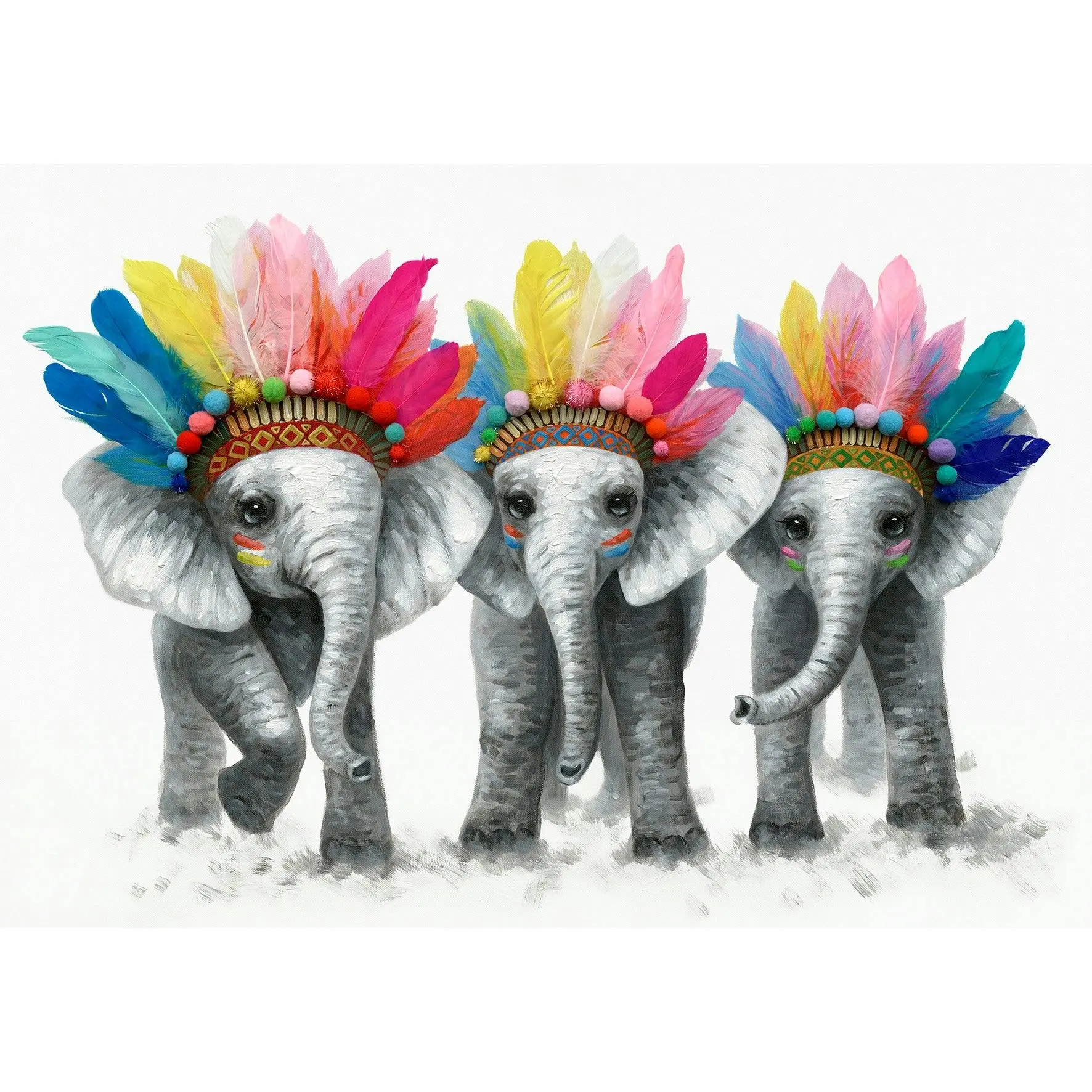 Elephants Canvas Print - Home & Garden