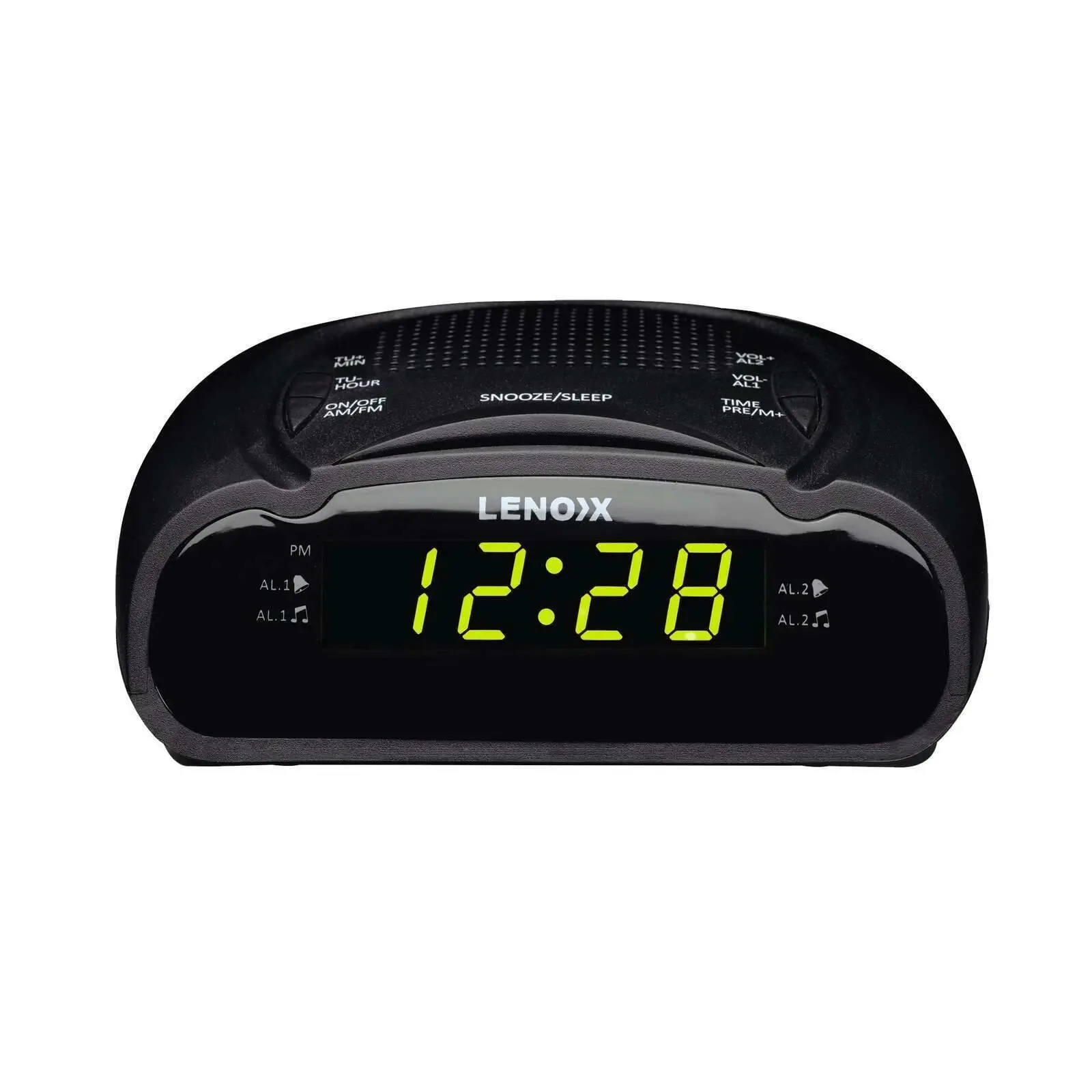 Green LED Alarm Clock Radio - Home & Garden