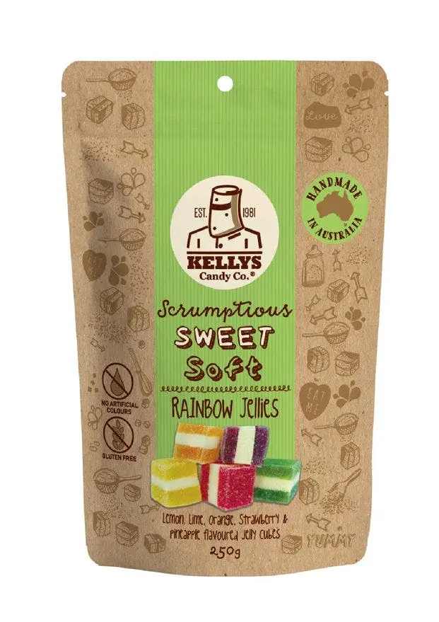 Kelly's Rainbow Jellies 220g - Groceries