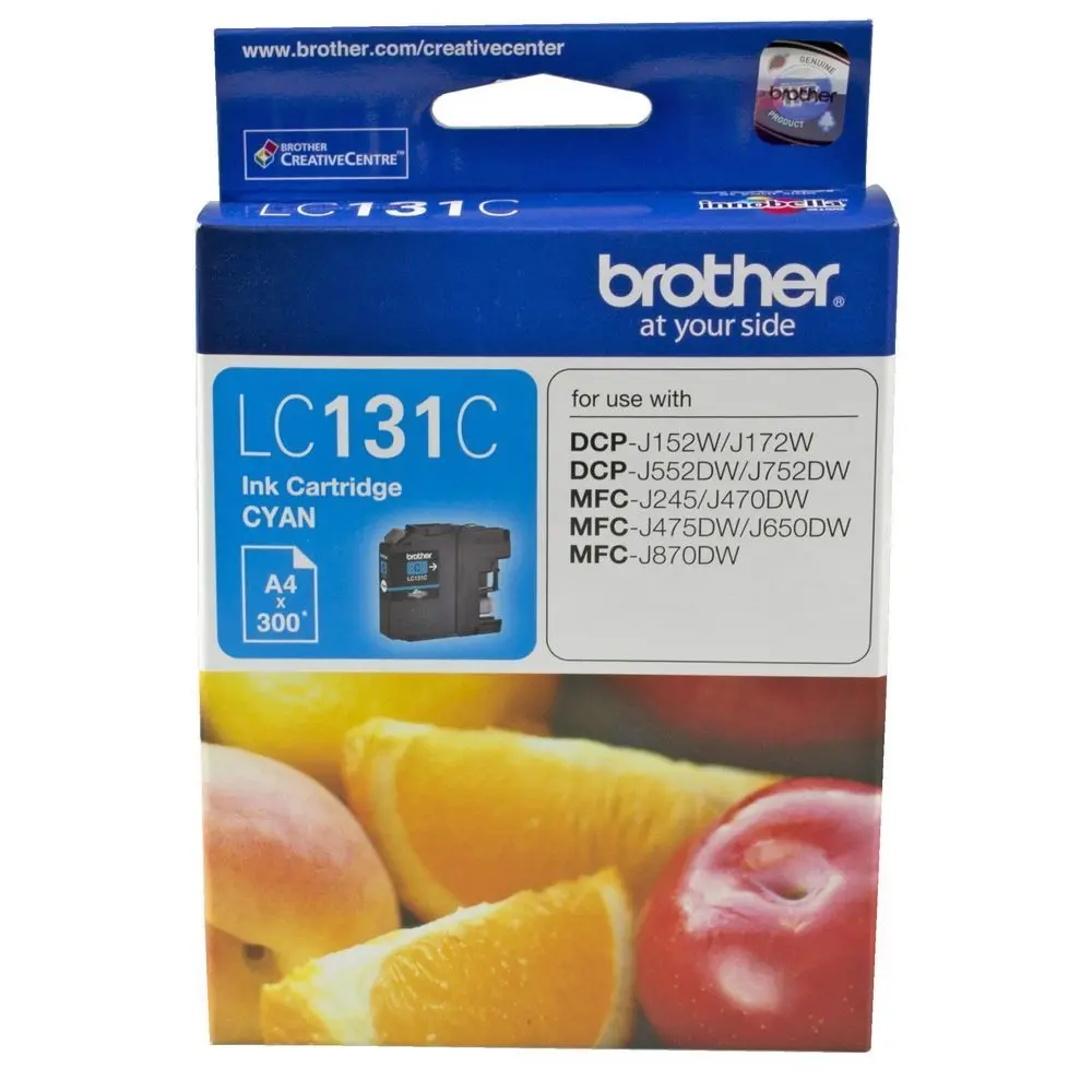 Original Brother LC131C Cyan Ink Cartridge Toner - Electronics