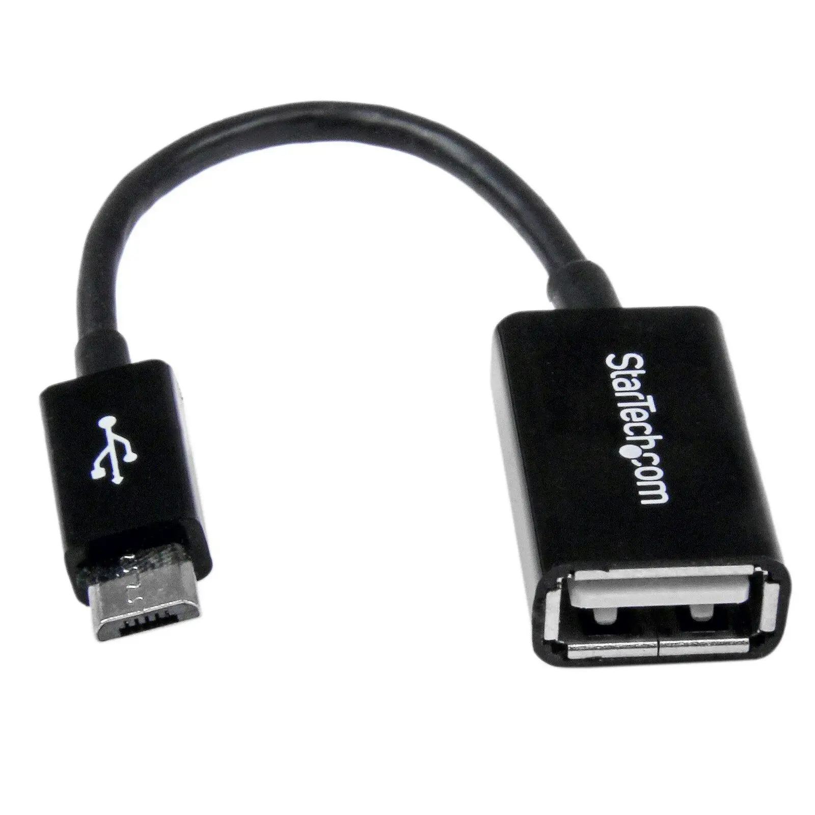 Star Tech 5in Micro USB to USB OTG Host Adapter Male To Female Tablet/Smartphone - Electronics