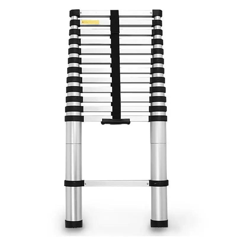 Bullet 3.8m Portable Telescopic Ladder Multipurpose Aluminium Alloy Extension Extendable Steps Multi - Handyman Heaven Sale