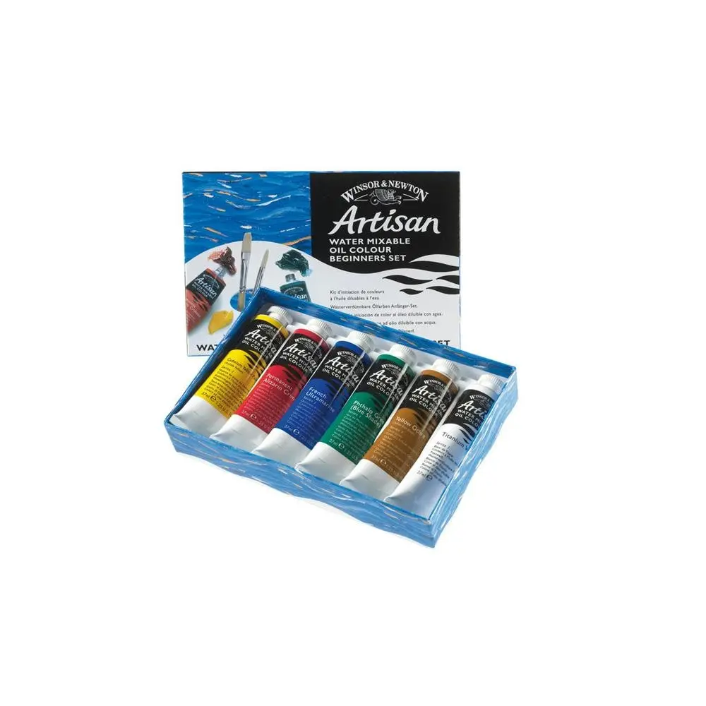 6pc Winsor & Newton Artisan Mixable Oil Colour 37ml Paint Tube Beginners Set - Hobbies