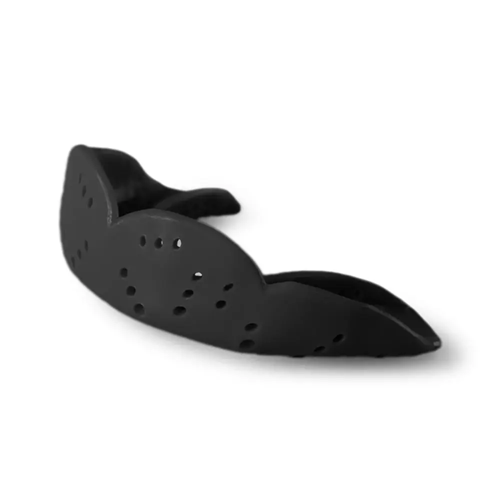 Sisu Aero Small Mouth Guard Sports Teeth Protector Kids/Child 7y+ Charcoal Black - Sports & Outdoor