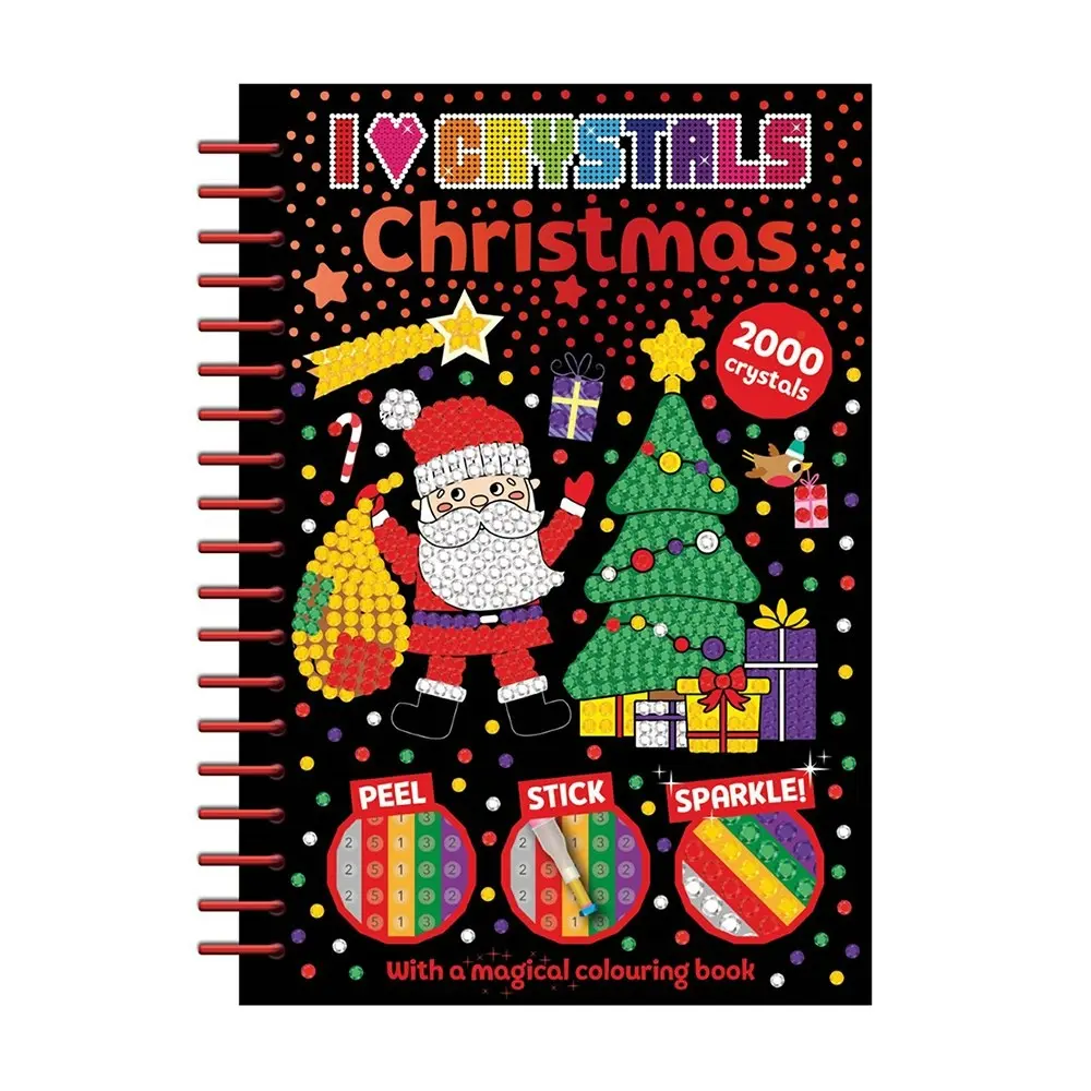 Bookoli I Love Crystals: Christmas Crystal Art Activity Book Hobby Project - Hobbies