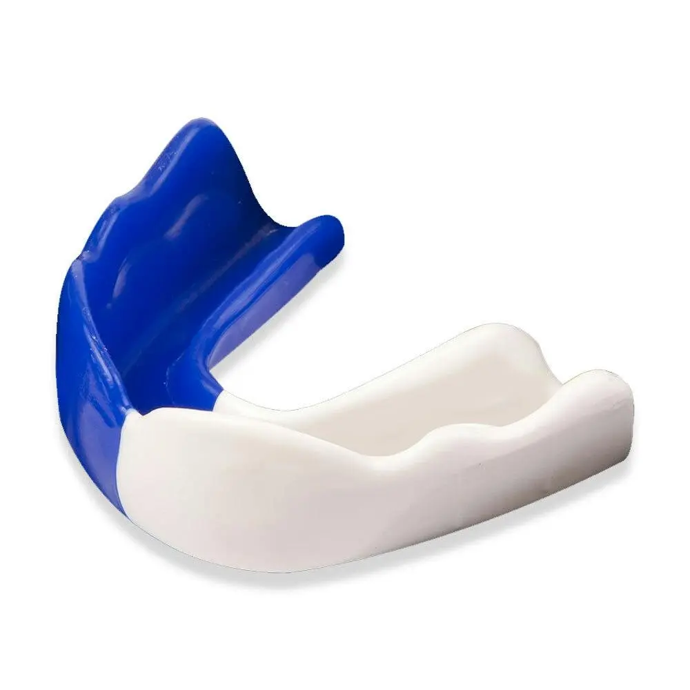 Signature Sports Type 2 Protective Mouthguard Teeth Shield Adults Drk Blue/White - Sports & Outdoor