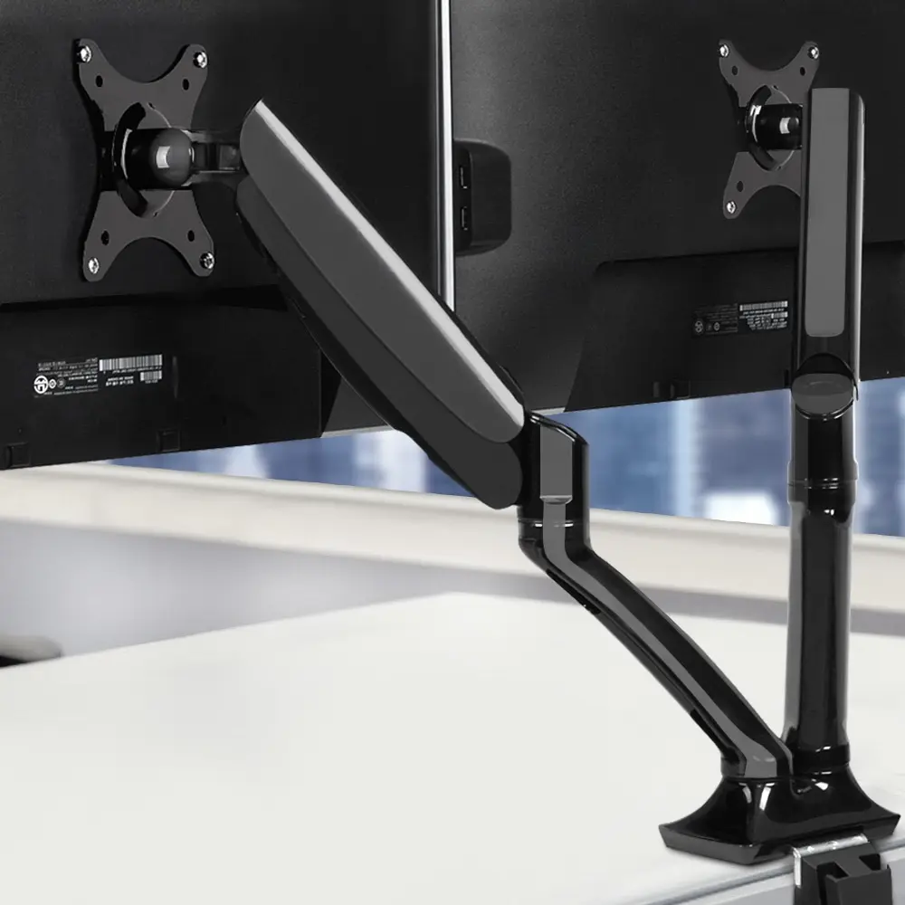 Artiss Monitor Arm Gas Spring Dual Desk Mount Screen Holder - Electronics