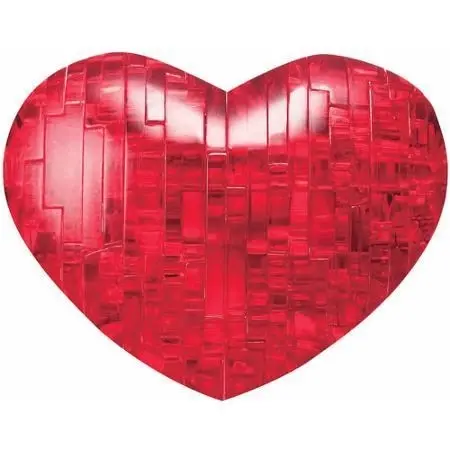 3D Red Heart Crystal Puzzle - Toys & Games