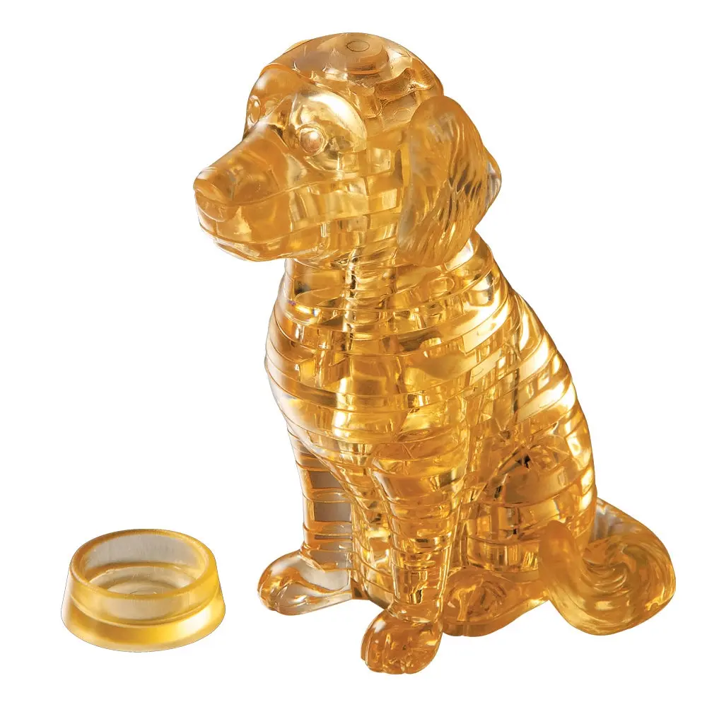 3D Crystal Puzzle: Golden Retriever - Toys & Games