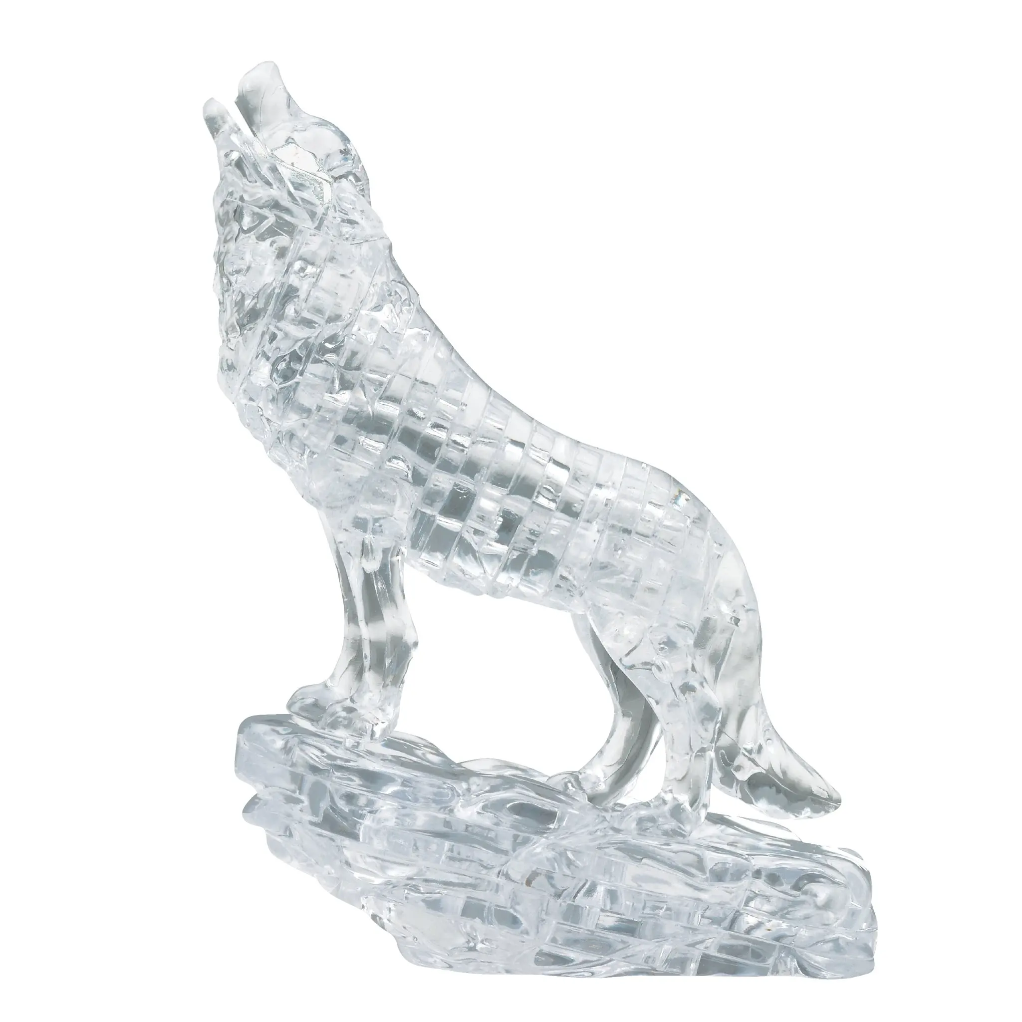 3D Silver Wolf Crystal Puzzle - Toys & Games