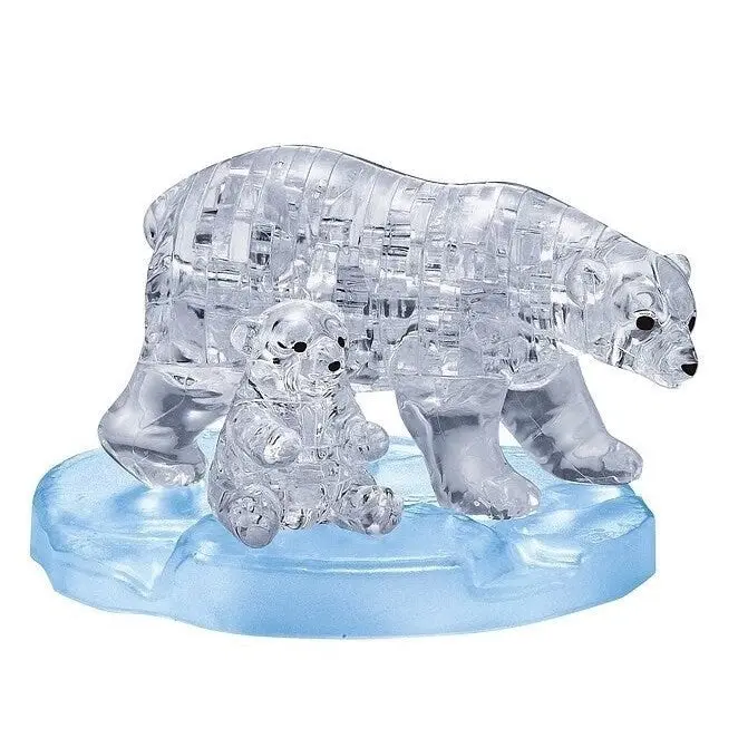 3D Crystal Puzzle: 2 Polar Bears - Toys & Games